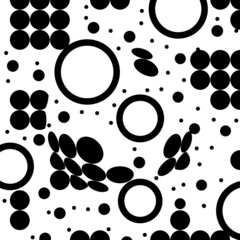 Abstract black and white background with geometric shapes.