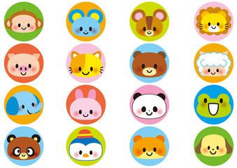 Fototapeta premium 動物,動物園,子供,幼稚園,保育園,小学生,小学校,園児,幼児,保育所,保育,学校,パンダ,ウサギ,ネズミ,いぬ,ブタ,ネコ,クマ,カエル,かわいい,いろいろ,ハムスター,ぞう,サル,ライオン,リス,ひつじ,ペンギン,たぬき,セット,可愛い,やさしい,素材,知育,キャラクター,どうぶつえん,飼育,どうぶつ,ぱんだ,うさぎ,ねずみ,犬,猫,ぶた,猿,サファリパーク,アイコン,絵本,イラスト