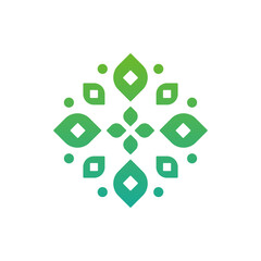 flower mandala  vector icon logo design