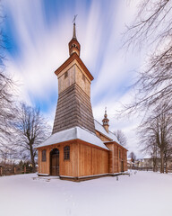 Old wooden church in Poland
