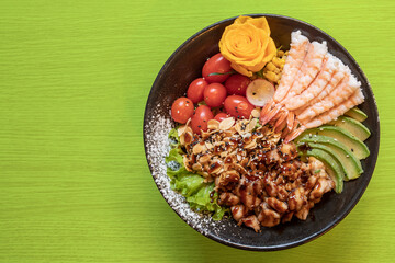 Poke in Japanese restaurant