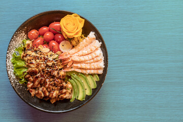 Poke in Japanese restaurant
