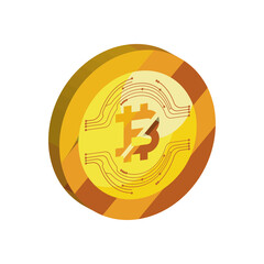 golden bitcoin design