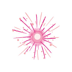 Obraz premium pink fireworks design