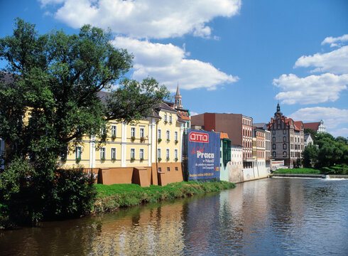 Opole, Poland - June, 2010: Odra river