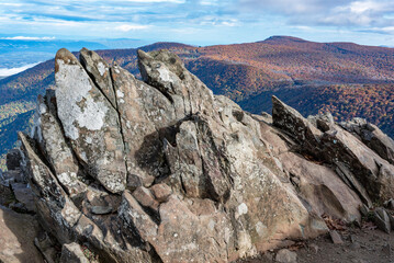 The summit of Hawksbill, Shenandoah National Park, Virginia