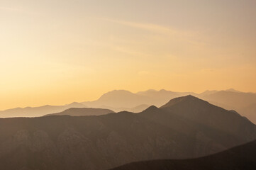 Fototapeta na wymiar Mountaiscape view from mountains Kotor, Montenegro