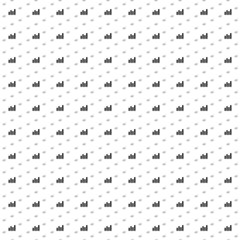 Square seamless background pattern from geometric shapes are different sizes and opacity. The pattern is evenly filled with black chart line symbols. Vector illustration on white background