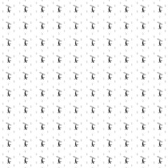 Square seamless background pattern from black freestyle skiing symbols are different sizes and opacity. The pattern is evenly filled. Vector illustration on white background