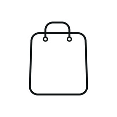 Bag icon vector template | shopping bag icon
