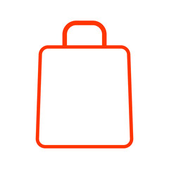 Bag icon vector template | shopping bag icon colorful
