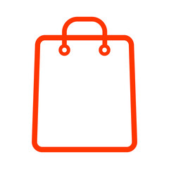 Bag icon vector template | shopping bag icon colorful
