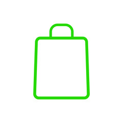 Bag icon vector template | shopping bag icon colorful

