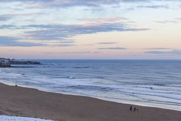 Fototapeta na wymiar Tyneside Winter Beach