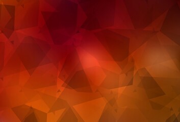 Dark Red vector background with abstract polygonals.
