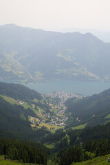 Naklejka premium The view from Schmittenhohe mountain, Austria
