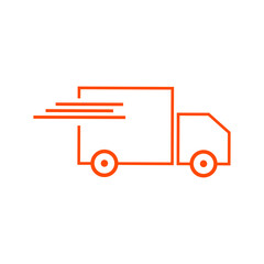 Delivery truck icon vector template | fast shipping delivery | delivery service 
