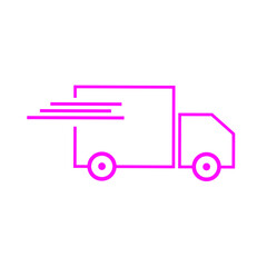 Delivery truck icon vector template | fast shipping delivery | delivery service 
