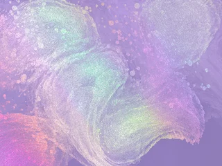 Foto op Plexiglas Pantone 2022 very peri abstracte kleurrijke iriserende aquarel achtergrond met ruimte, trendy decoratieve regenboog cover ontwerpsjabloon met ruimte voor tekst, vloeiende kunst met holografische abstracte wolken op zeer peri achtergrond