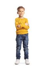 Full length portrait of a boy posing with crossed arms © Ljupco Smokovski