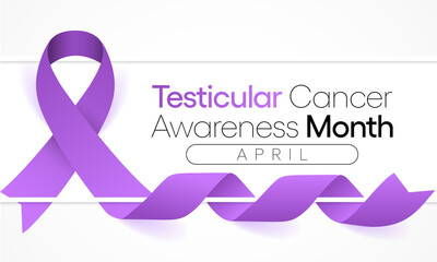 Testicular cancer awareness month is observed every year in April, is a disease that occurs when cancerous (malignant) cells develop in the tissues of a testicle. Vector illustration