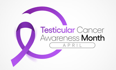 Testicular cancer awareness month is observed every year in April, is a disease that occurs when cancerous (malignant) cells develop in the tissues of a testicle. Vector illustration