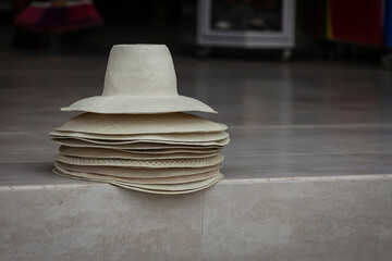 Fototapeta na wymiar stack of hats