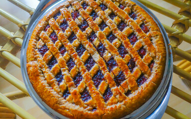 Linzer Torte Draufsicht