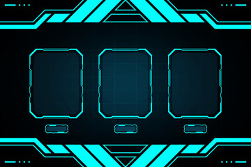 Game ui interface hud abstract technology design for digital business.
