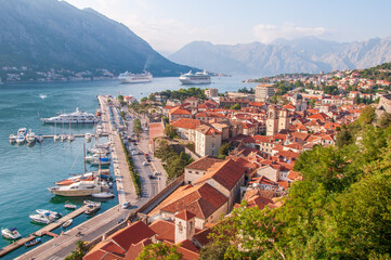 Naklejka na ściany i meble Old Town of Kotor, Boka-Kotorska, Montenegro