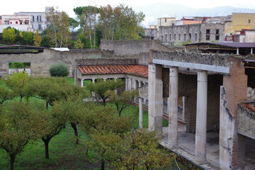 Villa de Popée vue du dessus