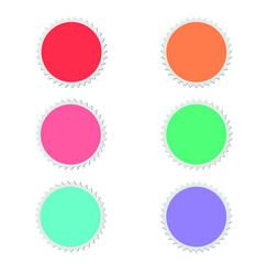 Postit post-it sticker vector buttons