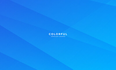 Abstract blue gradient geometric template background