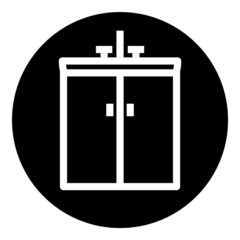 Kitchen Sink Flat Icon Isolated On White Background