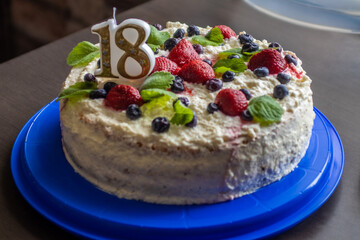 18 Birthday Cake  - obrazy, fototapety, plakaty