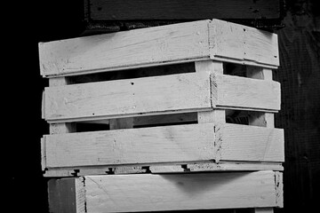 doors made of old boards, damaged by worms