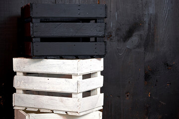 doors made of old boards, damaged by worms