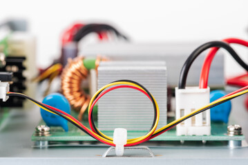 Close-up of Power Supply Circuit Board 