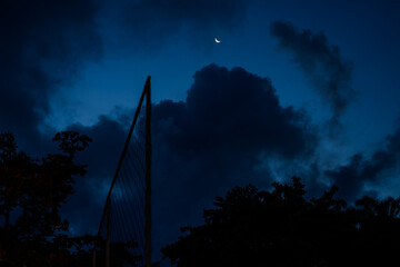 Céu a noite em Ilhéus, Bahia. Brasil .