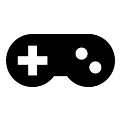 Gamepad Flat Icon Isolated On White Background