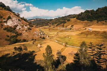 Fototapeta premium fundatura ponorului beautiful rural landscape in Trasylvania, Romania