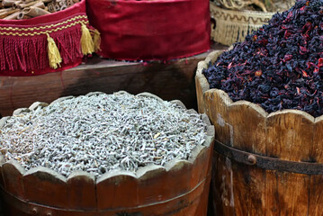 spices in a market