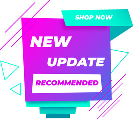 Web banner with text for business and shop sale new update