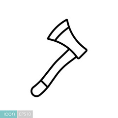 Garden ax isolated vector icon