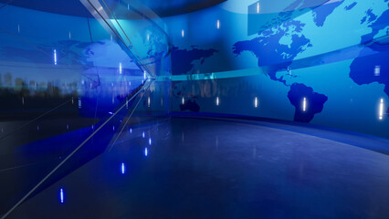 World Map Background. 3d rendering