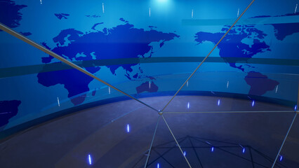World Map Background. 3d rendering