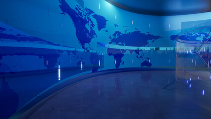 World Map Background. 3d rendering
