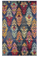 Modern Handmade interior room area rug carpet texture design.