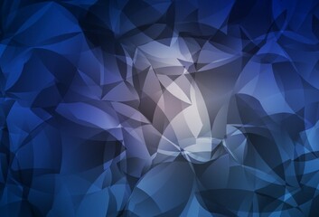 Fototapeta premium Dark Pink, Blue vector gradient triangles pattern.