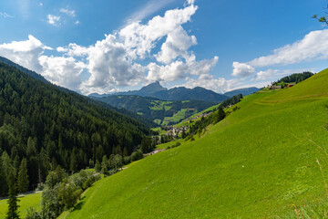 Fototapeta na wymiar Beautiful landscape in Alta Badia region, Italy